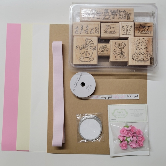 Stampin' Up! Something to Celebrate Wooden Block Rubber Stamp set - Picture 4 of 8